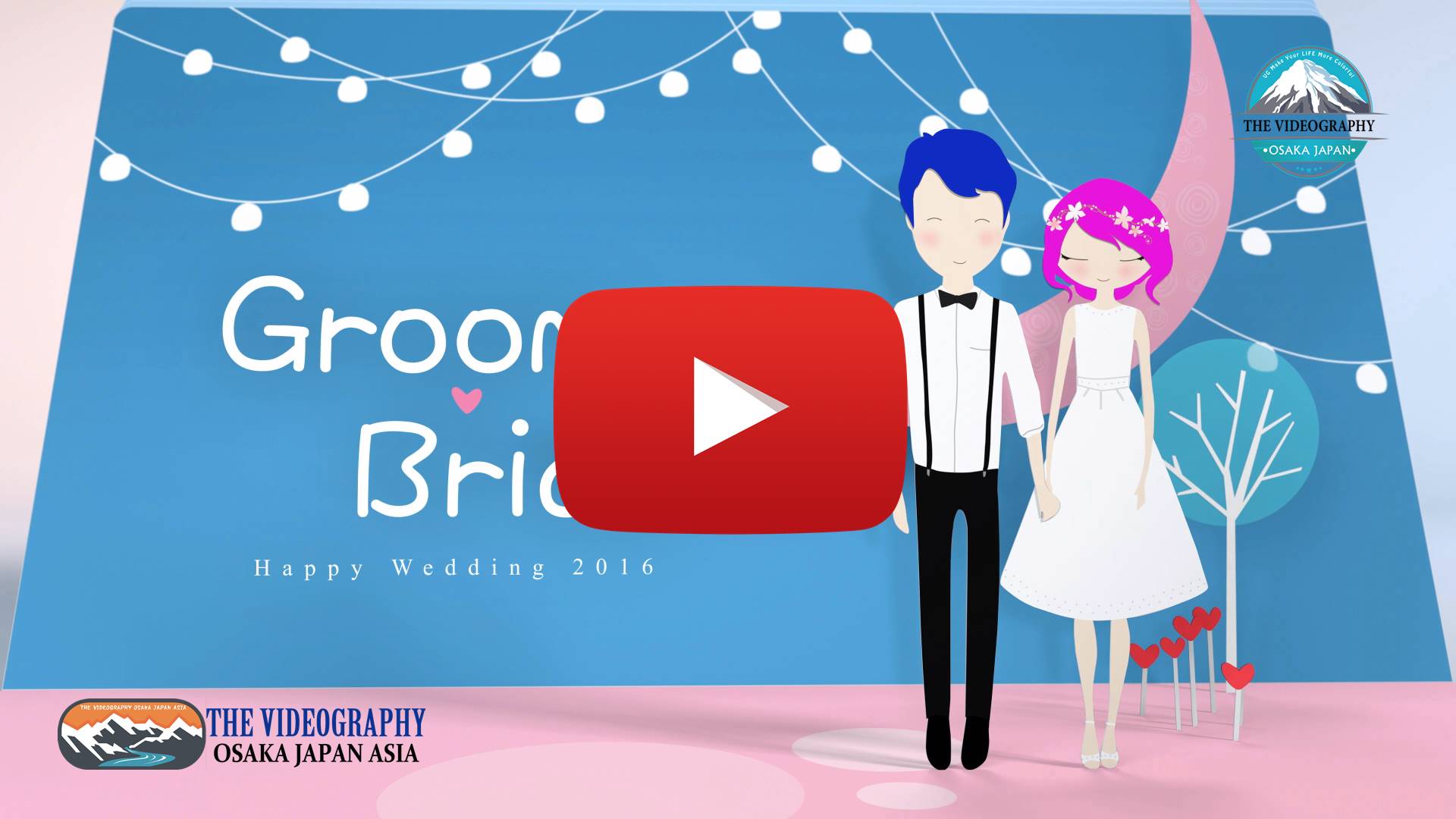 結婚式/披露宴オープニングビデオ おしゃれでポップなフォトアルバム・オープニングムービー Version2
