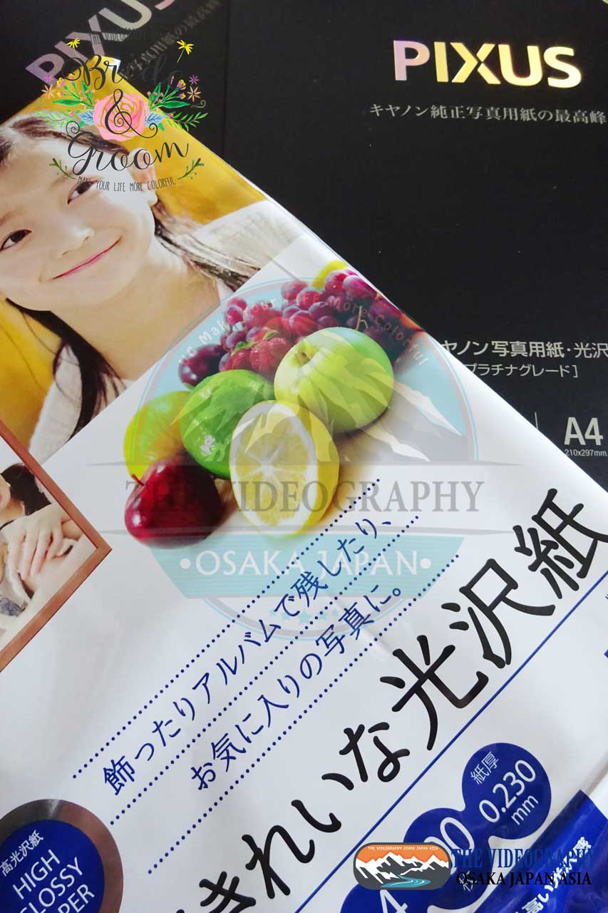 超きれいな光沢紙@ビデオグラフィ・結婚式ムービー DVDデザイン盤面印刷作成