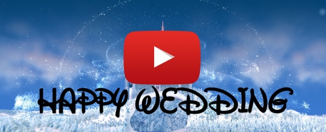ディズニースタイル結婚式ムービー@YouTube動画サイト。