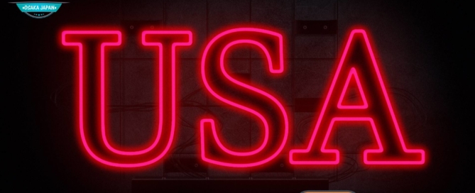 DA PUMP ダパンプのミュージックビデオ MV・「USA」のネオンサイン・テロップ